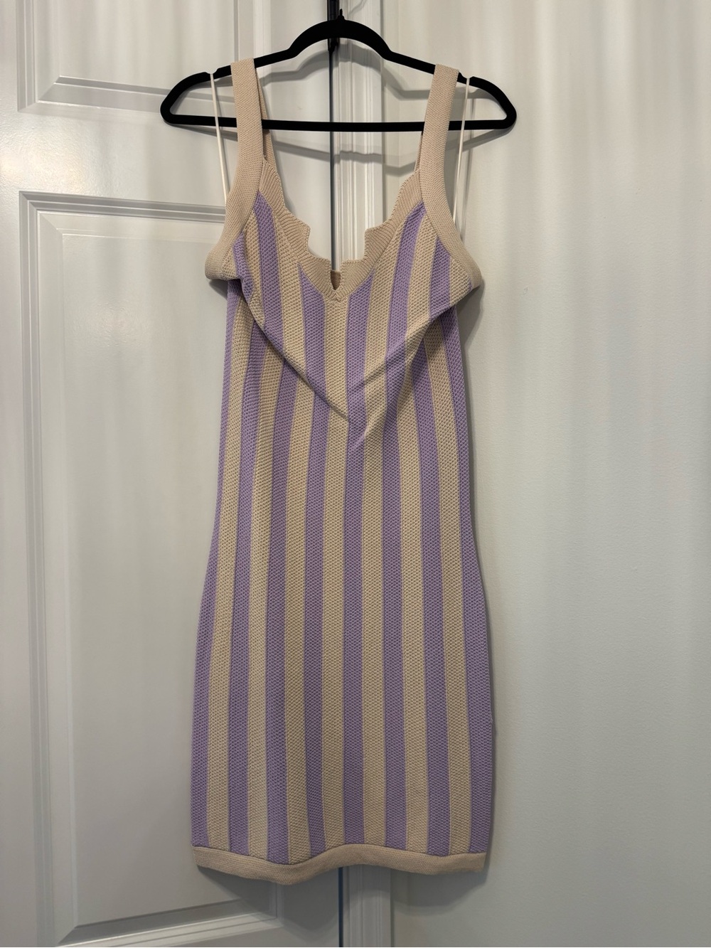House of Harlow Crochet Striped Dress